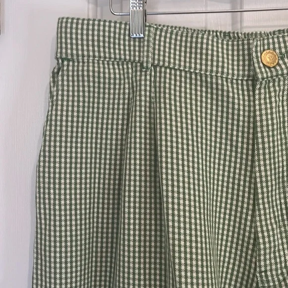 Big Bud Press | Spring Green Gingham Trouser Pants Sz XL 100% Cotton *LIKE NEW* - Picture 4 of 11
